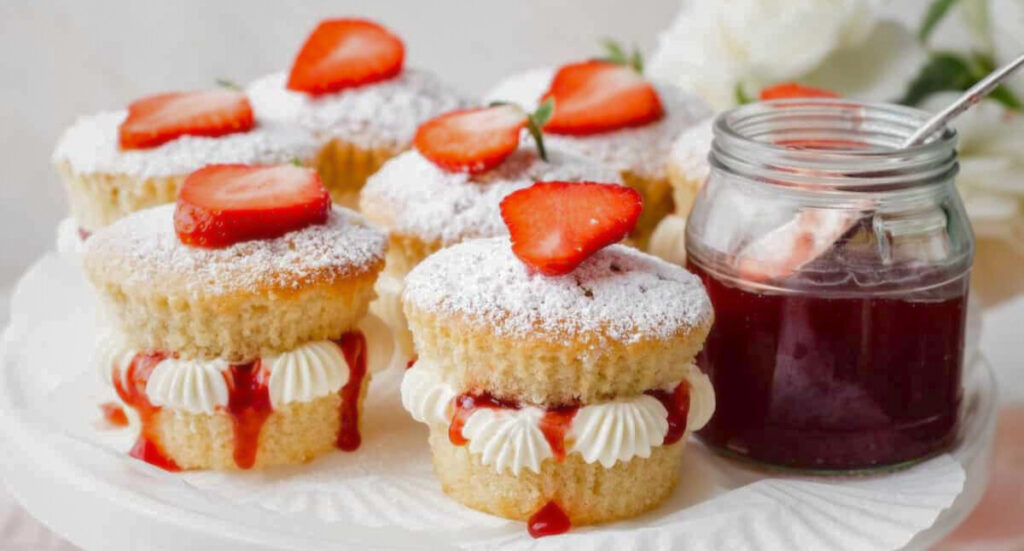 victoria sponge cupcakes